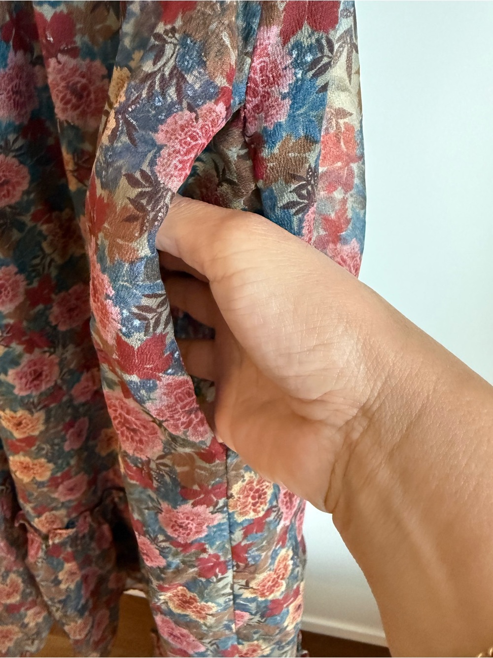 Vintage 70s Boho Floral Prairie Midi Dress | M - Picture 6 of 16